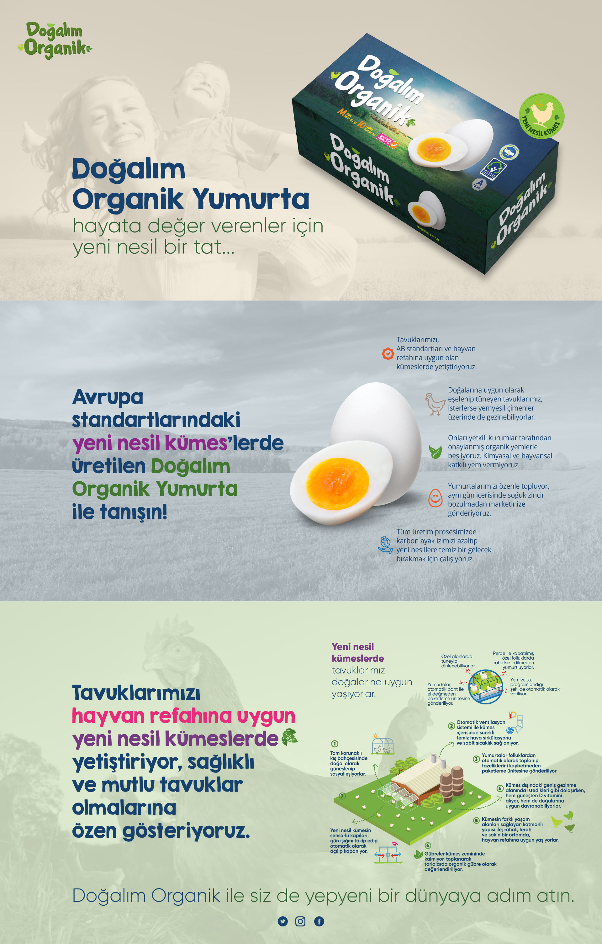 Doğalım Organik Yumurtalar - Yeni Nesil Kümeslerden